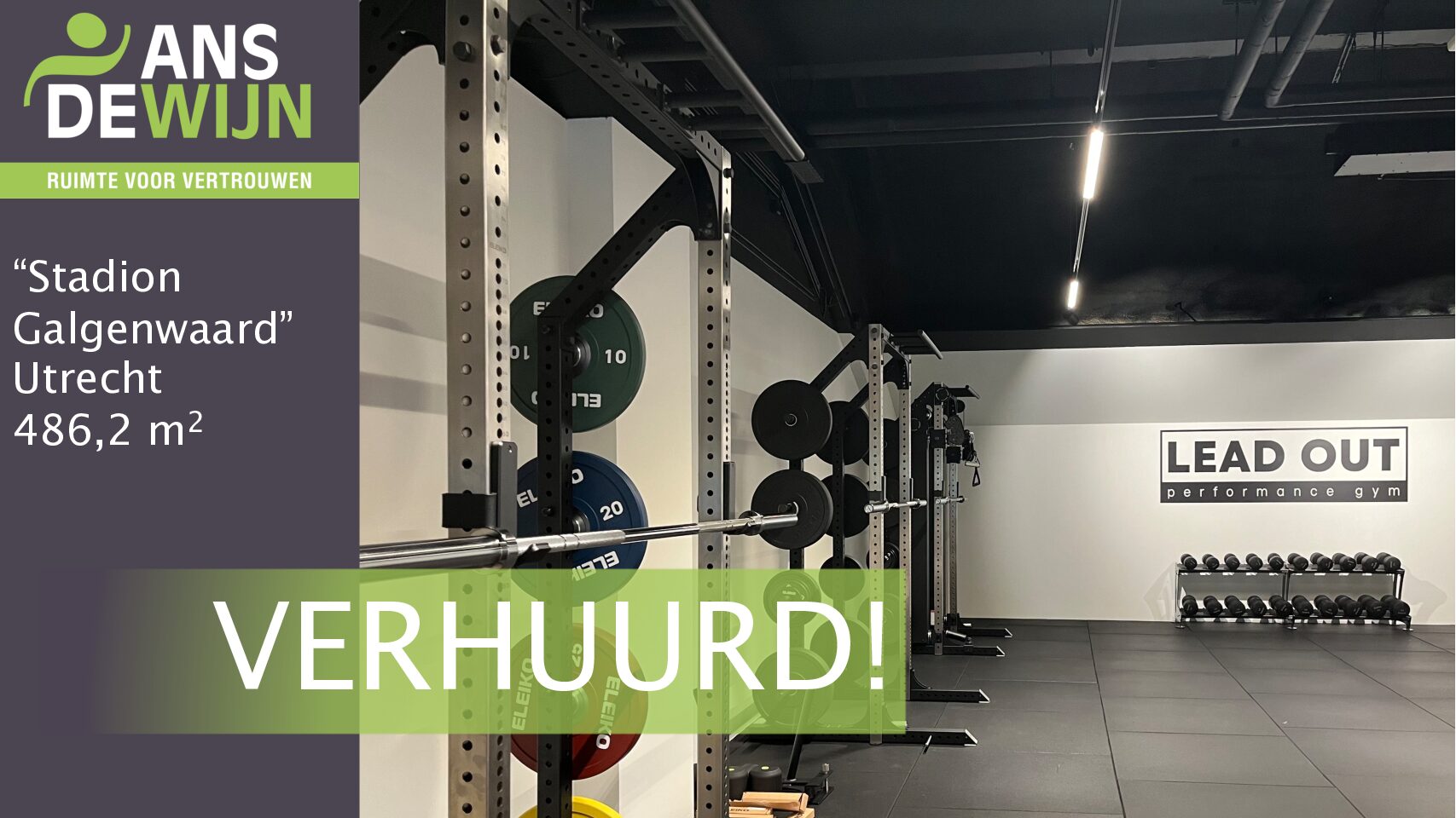 Sportcentrum ‘’Lead Out Performance Gym’’ in de Galgenwaard!
