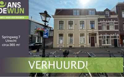 Verhuurd: Springweg 7 te Utrecht!